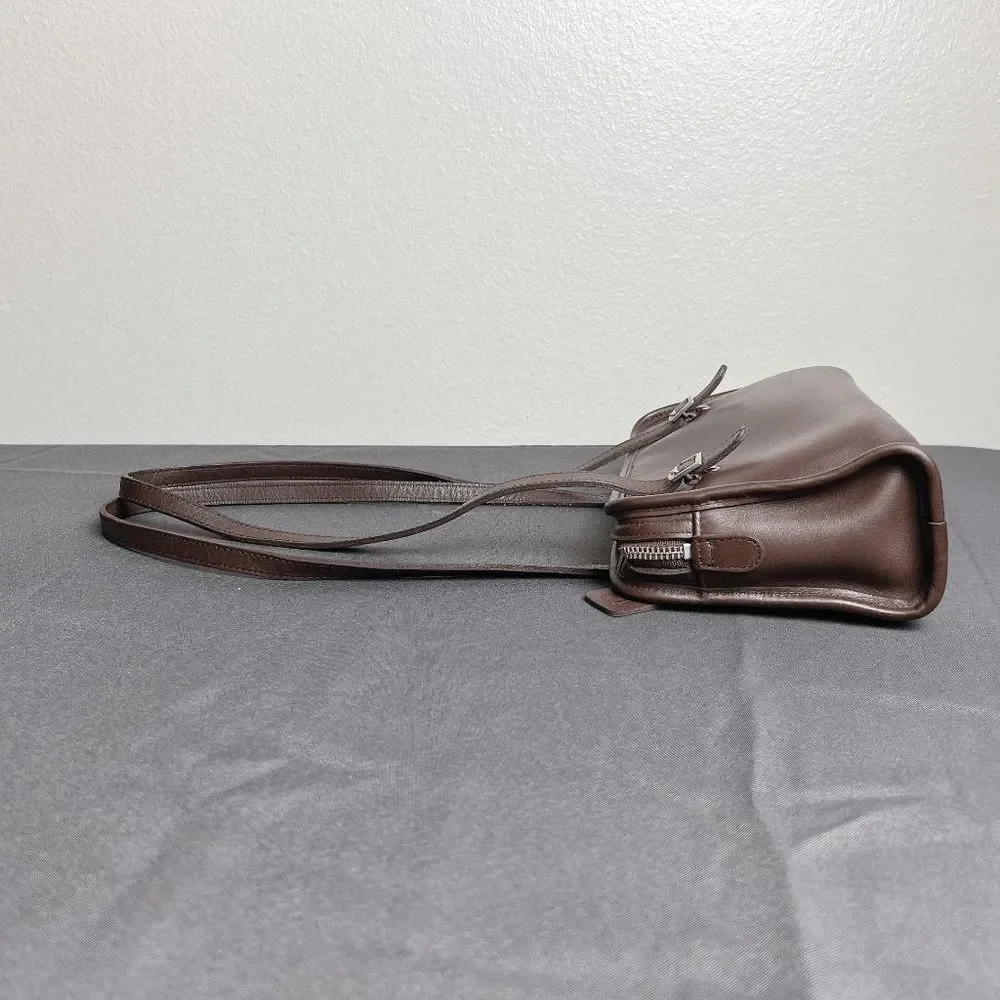 Coach Vintage  Brown Swing Zip Shoulder bag Retro purse 9051 - Picture 9 of 9